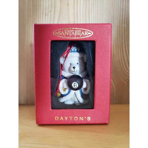 Other - Dayton's 1999 Santa Bear Christmas Ornament – 15 Years Edition NIB Vintage